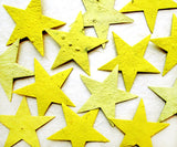 seed paper stars sunshine yellow