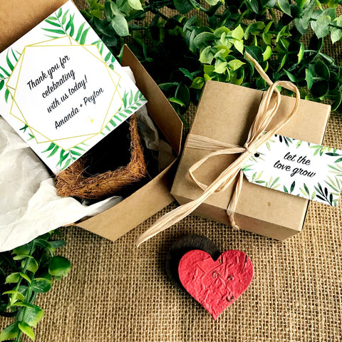 plant seeds for wedding favors Plantable Let the Love Grow Flower Seed Wedding Favors 102 / Fully assembled / Red