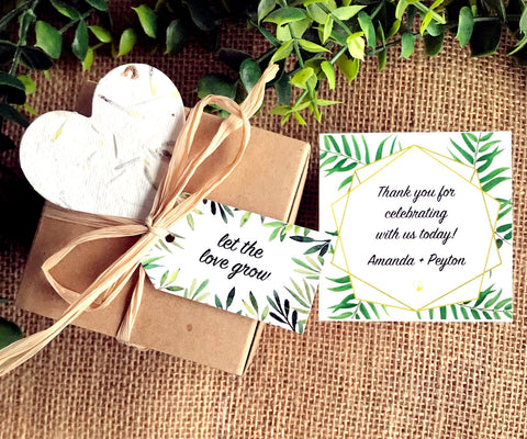 flower seeds as wedding favors Plantable Let the Love Grow Flower Seed Wedding Favors 60 / Fully assembled / Red