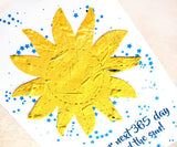 Recycled Ideas Favors plantable paper sun-themed birthday card