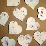 Recycled Ideas Favors plantable paper hearts