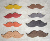 Recycled Ideas Favors plantable seed paper assorted color mustaches