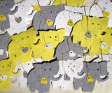 Recycled Ideas Favors plantable seed paper elephants with hearts and cards