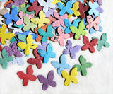 Recycled Ideas Favors rainbow color confetti butterflies