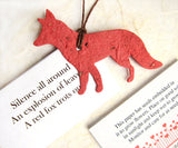 Recycled Ideas Favors plantable paper fox with card