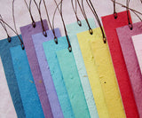 herb seed bookmarks tied - colorful