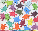 Recycled Ideas Favors plantable seed paper confetti rainbow color turtles