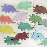 Recycled Ideas Favors plantable paper triceratops