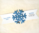 Recycled Ideas Favors plantable paper snowflake with banner card