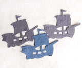 Recycled Ideas Favors plantable paper pirate ships