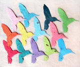 Recycled Ideas Favors plantable paper hummingbirds