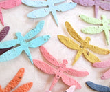 Recycled Ideas Favors plantable paper dragonflies