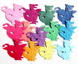 Recycled Ideas Favors assorted colors plantable seed paper dragons