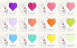Recycled Ideas Favors plantable paper hearts with cards
