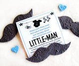 Recycled Ideas Favors plantable paper mustaches with cards