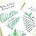 Tucked Hearts - Plantable Love Grows Wedding Favor Cards - Ferns Greenery - Flower Seed Paper Hearts