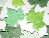Recycled Ideas Favors plantable paper maple leaves